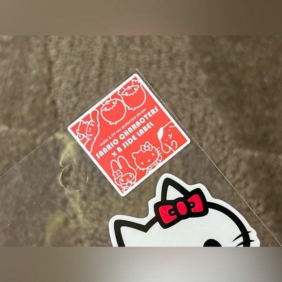 Hello Kitty B-Side Label Sticker Water & UV Ray Protected Official Sanrio Kawaii - Picture 3 of 5